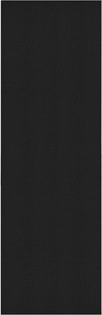 Braided Runner Rug 3x18 Ft Washable Runners for Hallways Non Slip Rubber Backed Kitchen Runners Cotton Long Entryway Runner Indoor, Woven Carpet for Hall Stair Entryway, Black/Grey