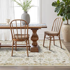 LUMI 5x8 Washable Area Rug for Living Room, Ultra Soft Traditional Vintage Rugs Non Slip with Rubber Backing, Low Profile, High Traffic, Stain Resistant Carpets, Ideal for Bedroom, Dining Room, Indoor