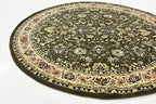 Unique Loom Sialk Hill Collection Area Rug - Washington (7' 10" Round Green/Hunter Green)