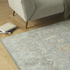 Revival Rugs Nimbus 8'x10' Zero-Shedding Area Rug for Living Room Bedroom - Oeko-TEX Certified, Low Pile, Spot Clean, Confetti, Mint Green