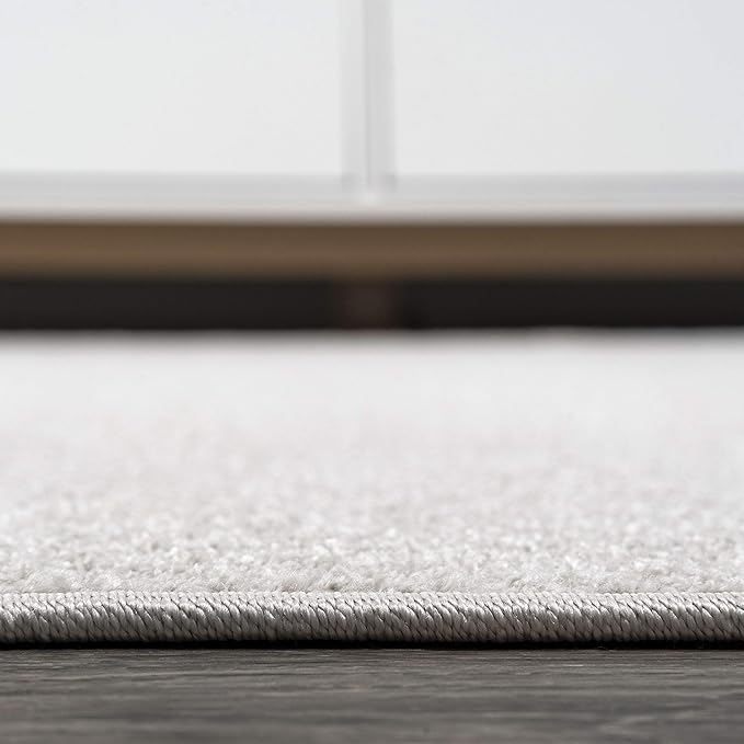 JONATHAN Y Haze Solid Low-Pile Ivory Indoor Area Rug 8x10, Coastal,Bohemian,Minimalist,Classic, Easy-Cleaning for Living Room,Bedroom,Kitchen,Pet Friendly,Non-Shedding (SEU100D-8)