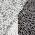 Paco Home Modern Area Rug Bordered with Geometric Pattern Grey Anthracite with Contour Cut, Size: 2'8" x 9'10"