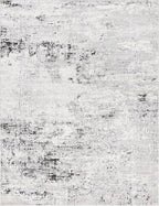 Rugs.com Leipzig Collection Area Rug – 9X12 Grey Low-Pile Rug Perfect for Living Rooms, Large Dining Rooms, Open Floorplans