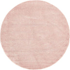Unique Loom Solo Collection Area Rug - Calabasas (7' 10" Round, Pink)