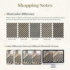 LIVEBOX 8x10 Area Rugs for Living Room, Checkered Non-Slip Washable Rugs, Farmhouse Neutral Classic Geometric Pattern Large Boys Area Rug for Bedroom, Carpet for Dining Room Office (Black,8'x10')