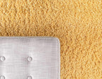 Unique Loom Davos Shag Collection Area Rug - Solid (9' x 12' Rectangle, Sun Yellow)