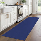 Braided Runner Rug 2x7 Ft Washable Runners for Hallways Kitchen Runner Rug Rubber Backed Cotton Entryway Runner Indoor, Woven Floor Carpet for Hall Kitchen Bedroom, Royal Blue/Navy