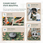 Moynesa Floral Bird 6x9 Green Area Rug for Living Room Bedroom Dining Room, Vintage Home Decorations for Modern Cottage Farmhouse Aesthetic Open Areas,Comfort Floor Protection Non-Slip Washable