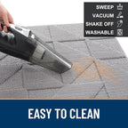 OLANLY Door Mats Indoor, Non-Slip, Absorbent, Dirt Resist, Entrance Washable Mat, Low-Profile Inside Entry Doormat for Entryway (48x32 inches, Grey)