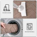 PURRUGS Dirt Trapping Door Mat 24" x 59", Non-Slip Machine Washable Entry Rug, Shoe Scraper, Dog Doormat, Super Absorbent Welcome Mat for Front & Back Door, Muddy Wet Shoes & Paws, Grayish Brown
