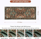 Moynesa Ultra-Thin Washable Runner Rug - 2x5 Laundry Room Rug Low Pile Hallway Rug Runner, Non Slip Non Shedding Pet Friendly Indoor Floor Carpet Runner for Bathroom Kitchen Living Room Bedside