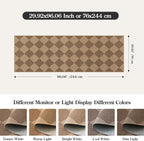 Lahome Checkered Easy Runner Rug, 2x8 Carpet Runners for Hallway 8ft Non Slip Washable Rug for Entryway Indoor, Checkerboard Nature Indoor Outdoor Carpet for Entry Laundry.