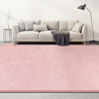 Large Area Rugs for Living Room Bedroom, 5x8 Feet Pink Rug, Minimalist Modern Shag Rug, Soft Thick Comfy Memory Foam Indoor Carpet, Non-Slip Washable Rug for Boys Girls Dorm Nursery Room Home Decor