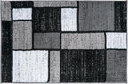 Rugshop Contemporary Modern Boxes for Home Office,Living Room,Bedroom,Kitchen Non Shedding Area Rug 2' x 3' Gray