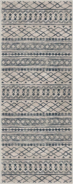 KUTA Boho Kitchen Rug 2x5 Light Brown Black Moroccan Washable Runner Rug Non-Slip Vintage Hallway Runners Ultra Soft Distressed Geometric Floor Carpet for Bedroom Laundry Living Room