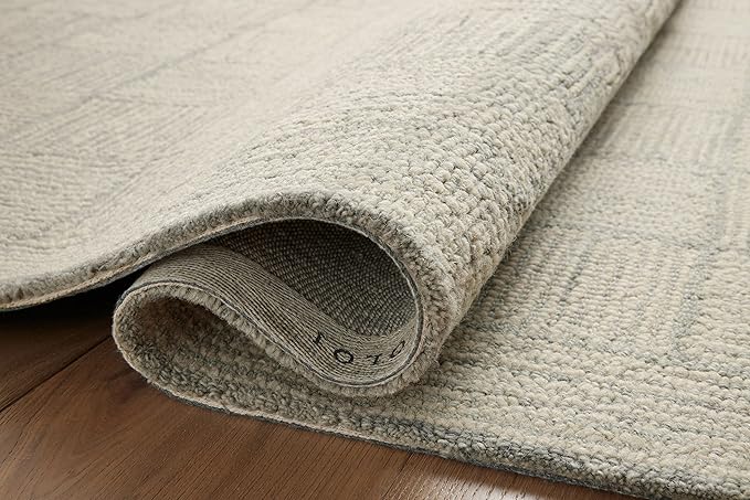 Loloi Chris Loves Julia Francis Collection FRA-03 Silver/Sky 2'-6" x 7'-6" Runner Rug