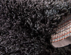 Unique Loom Solid Shag Collection Area Rug (5' 1" x 8' Rectangle, Jet Black)