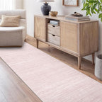Art&Tuft Non-Slip Runner Rug - 2x12 Runner Rug Washable Low-Pile Rugs Runners, Soft Distressed Carpet Runner for Bedroom Bathroom Kitchen Laundry Living Room, Lightpink