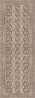 Kuden 2'6"x7' Runner Rug, Machine Washable Area Rug with Non-Slip Backing, Vintage Style, Soft, Easy Clean, Low Pile Rug for Hallway, Entryway, Kitchen, Bedroom