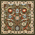 Unique Loom Espahan Collection Area Rug - Cape Cod (8'Square, Green/ Black)