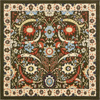 Unique Loom Espahan Collection Area Rug - Cape Cod (8'Square, Green/ Black)