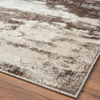 LUXE WEAVERS Euston Collection 7681 Brown 5x7 Modern Abstract Area Rug