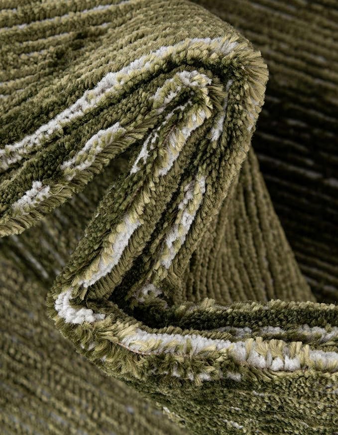 Unique Loom Finsbury Collection Area Rug - Kate (2' 7" x 12' Runner, Green)
