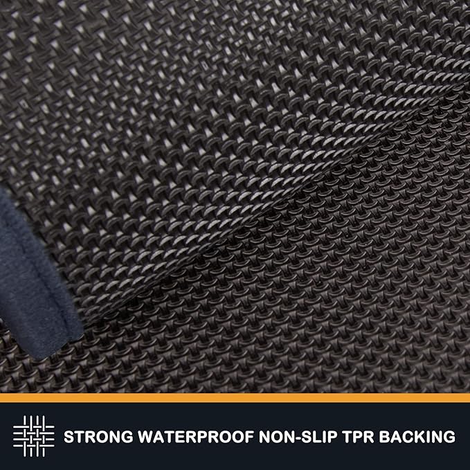 PURRUGS Dirt Trapping Door Mat 31.5" x 47", Non-Slip Machine Washable Entry Rug, Shoe Scraper, Dog Doormat, Super Absorbent Welcome Mat for Front & Back Door, Muddy Shoes & Paws, Navy Blue