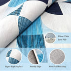 Modern Abstract Rugs Machine Washable, 4x6 Area Rugs for Bedroom Entryway Living Room Bedside Low-Pile, Boho Small Throw Floor Carpet Non Slip Soft Indoor Rug Ultra-Thin Navy Blue