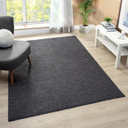 LUXE WEAVERS Modern Farmhouse Smoke 6x9 Washable Area Rug, Anti-Slip Diamond Pattern Carpet