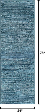 Unique Loom Finsbury Collection Area Rug - Kate (2' x 6' 1" Runner, Blue)
