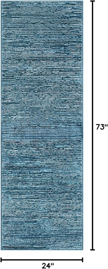 Unique Loom Finsbury Collection Area Rug - Kate (2' x 6' 1" Runner, Blue)