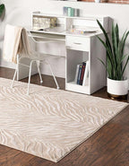 Unique Loom Finsbury Collection Area Rug - Meghan (5' 3" x 8' Rectangle, Ivory Beige)