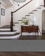 Color&Geometry Door Mat 3'x8' Runner Rug with Rubber Backing, Non Slip Washable Hallway Rug, Carpet Runners for Hallway Living Room Bedroom, Light Grey (Rolled-up NO Creases)