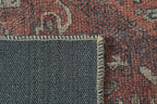 Revival Rugs Zinnia 6'x9' Zero-Shedding Area Rug for Living Room Bedroom - Oeko-TEX Certified, Low Pile, Spot Clean, Terra, Orange, Red