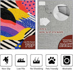 Pop Art Rugs for Living Room - Colorful Abstract Area Rugs 7x10, Hippie Aesthetic Funky High Traffic Lightweight Extra Large Carpet Home Decor #C012
