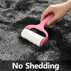Large Shag Area Rugs 5 x 8, Tie-Dyed Plush Fuzzy Rugs for Living Room, Ultra Soft Fluffy Furry Rug for Bedroom, Indoor Carpet Nursery Rugs for Kids Room Home Decor, Dark Grey