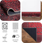 Keen Home Design 3x5 Rug - Machine Washable Entry Rug with Non-Slip Backing, Ideal for Enteryway, Kitchen, Bathroom, Laundry Room - Vintage, Easy Clean, Durable, Low Pile Rug - (3' x 5')