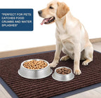 OLANLY Front Door Mat Indoor Outdoor Entrance, Waterproof Heavy Duty Doormat, Fade Resistant, Low Profile, Easy Clean Patio Porch Welcome Floor Mats for Entry, 47x34, Brown