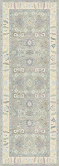 Kuden 2'6"x12 Runner Rug, Machine Washable Area Rug with Non-Slip Backing, Vintage Style, Soft, Easy Clean, Low Pile Rug for Hallway, Entryway, Kitchen, Bedroom