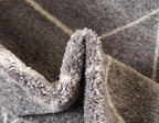 Unique Loom Trellis Frieze Collection Area Rug - Geometric (3' x 5' Oval, Light Gray/ Ivory)