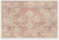 RUGGABLE Washable Area Rug – Kamran Rose Pink 2x3, Stain-Resistant, Non-Slip – Small Machine Washable Rugs for Living Room, Bedroom, Hallway, Entryway & Bathroom–with Standard Pad
