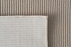 Revival Rugs Stripe 7'10"x10' Washable Area Rug for Living Room Bedroom - 100% Recycled Oeko-TEX Certified, Medium Pile, Taupe