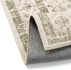 Taupe 5x7 Area Rug Vintage Washable Living Room Carpet Non Slip Bedroom Indoor Office Low Pile Traditional Distressed Retro Accent Rug for Dining Room Bathroom Kitchen