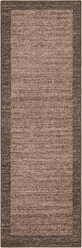Rugs.com Angelica Collection Rug – 6 Ft Runner Light Brown Medium-Pile Rug Perfect for Hallways, Entryways