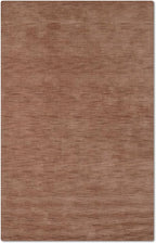 Hand Knotted Loom Wool ECO-Friendly Area Rugs - 8'x10', Rectangle, Light Brown Color, Solid Plain Design, High Pile Thick Handmade Anti Skid Rugs for Living Room (L00111)