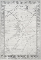 GLORY RUGS Area Rugs Marble 2x7 Cream Gray Carpet Modern Abstract Rug Living Room Dining Bedroom Rug