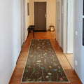 Ambesonne Floral Decorative Rug, Spring Season Themed Watercolors Painting of Herbs Flowers Botany Garden Art, Quality Carpet for Bedroom Dorm and Living Room, 2' 5" x 7' 5", Lime Green