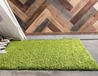 Unique Loom Solid Shag Collection Area Rug (6' 1" x 9' Rectangle, Grass Green)