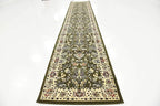 Unique Loom Sialk Hill Collection Area Rug - Washington (3' x 16' 5" Runner Green/Hunter Green)